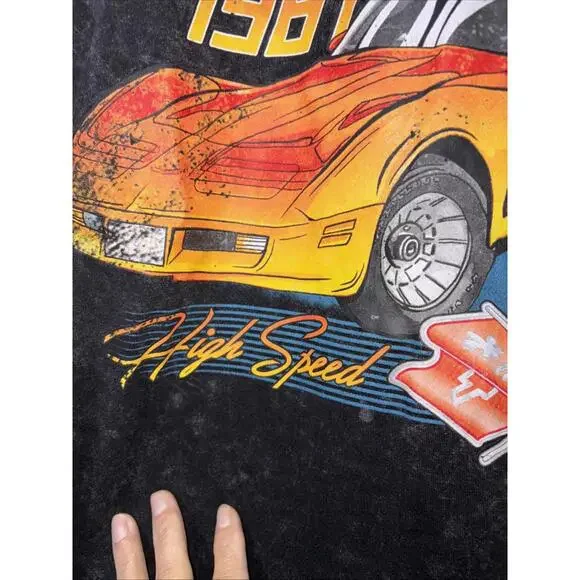 MEN CORVETTE CLASSIC CAR COLLECTOR CLUB BLACK GRAPHIC TSHIRT MEDIUM NEW WITH TAG - Picture 4 of 5